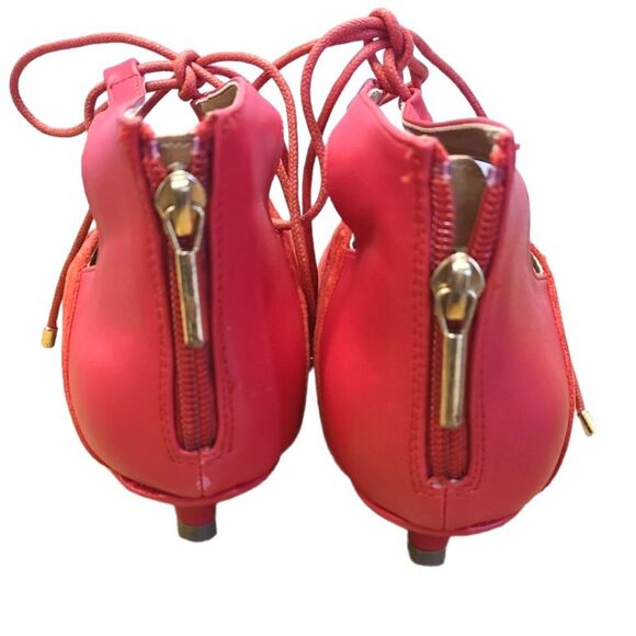 Comfort View Red Strappy Pumps Womens size 10.5 - Picture 5 of 7